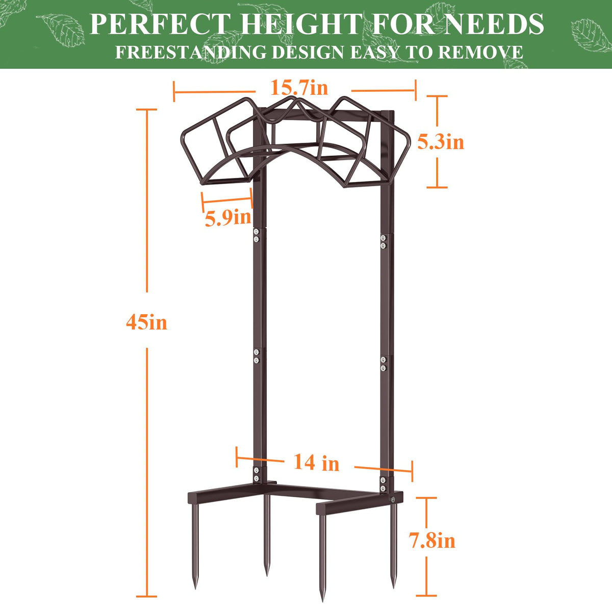 Outdoor storage by Qatsrin supports 160-foot hoses neatly.