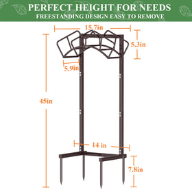 Outdoor storage by Qatsrin supports 160-foot hoses neatly.