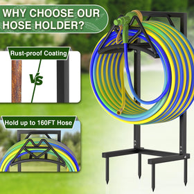 Qatsrin curved head prevents tangles, keeping hoses neat after watering sessions