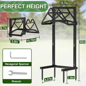 Qatsrin detachable hose holder installs in minutes for portable outdoor storage