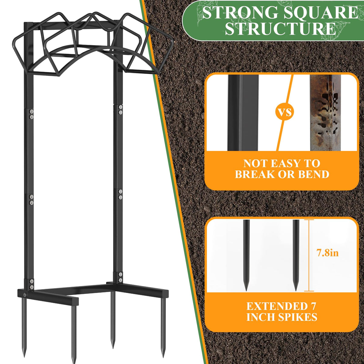 Qatsrin heavy-duty hose holder supports frequent outdoor use with stable performance.