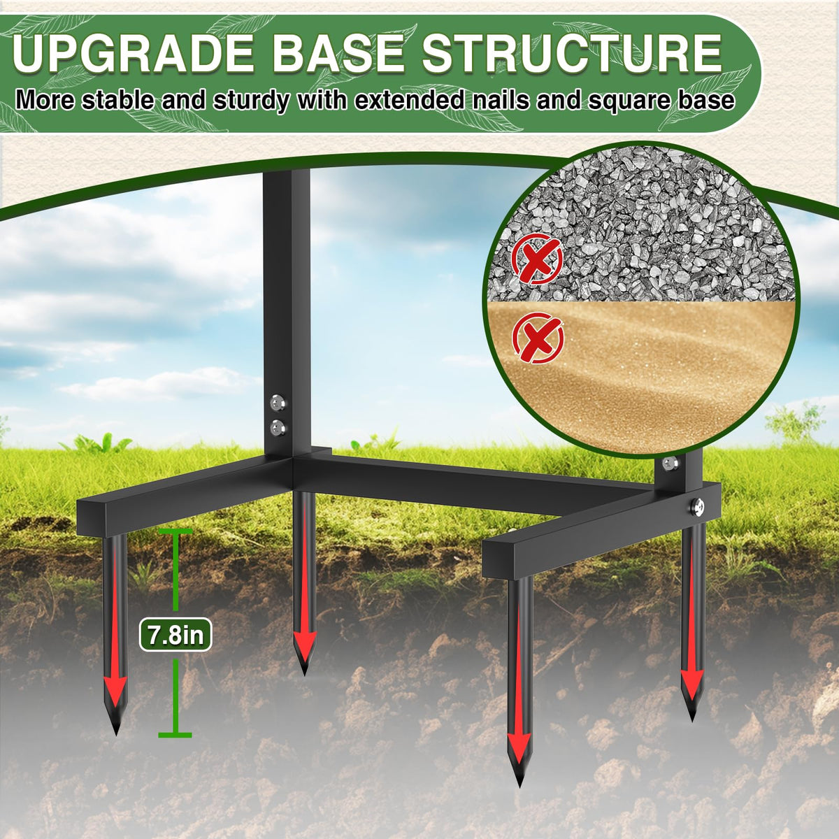 Qatsrin 160-feet hose capacity supports large lawns and gardens without sag or wobble