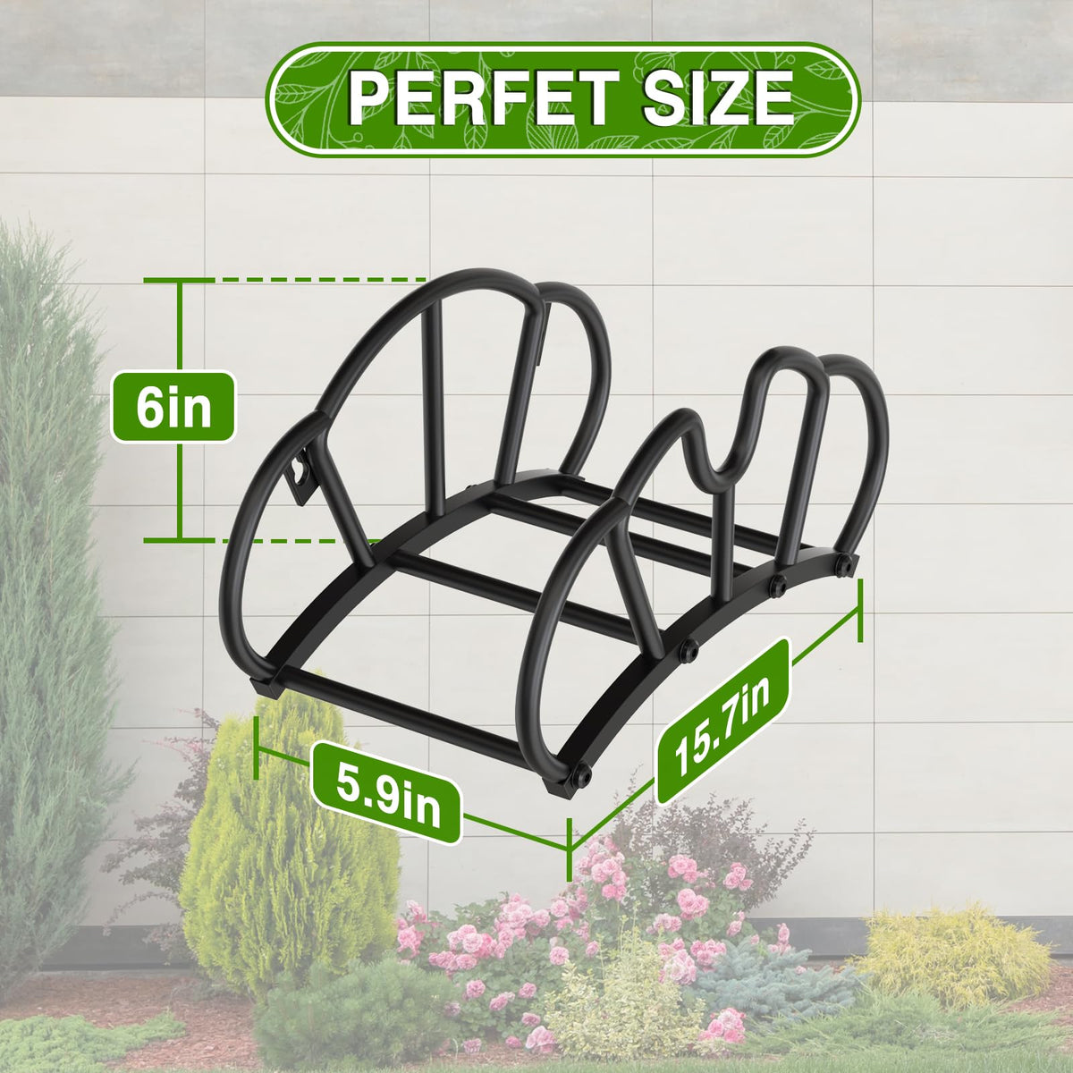 Qatsrin outdoor wall mount frees floor space and reduces trip hazards