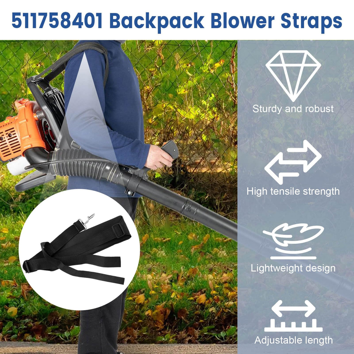 QCG padded shoulder strap minimizes shoulder strain during extended use