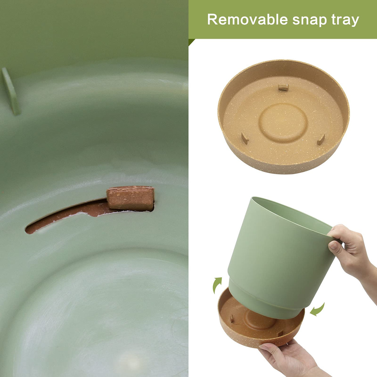 QCQHDU modern matte finish plant pot for a sleek home look