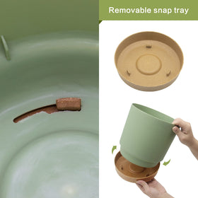 QCQHDU modern matte finish plant pot for a sleek home look
