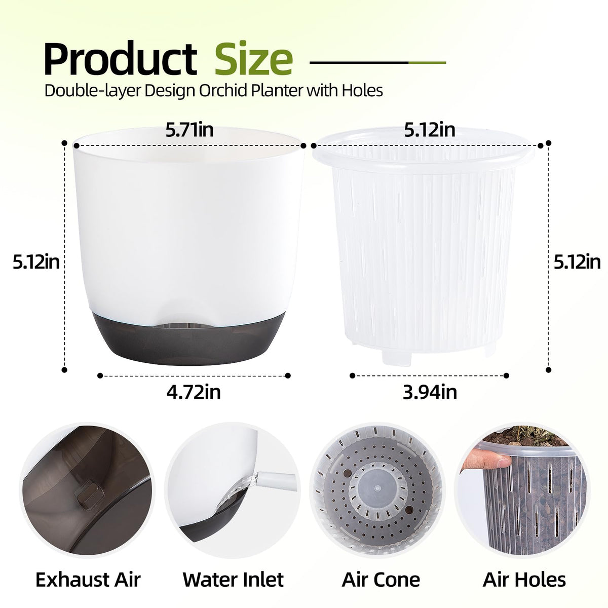 QCQHDU double-layer design adds elegance while improving air circulation.