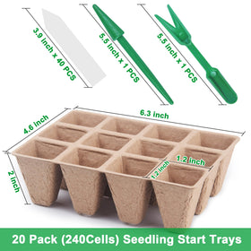QDBNW biodegradable peat pots close-up showing eco-friendly, compostable material for healthy seedling starts