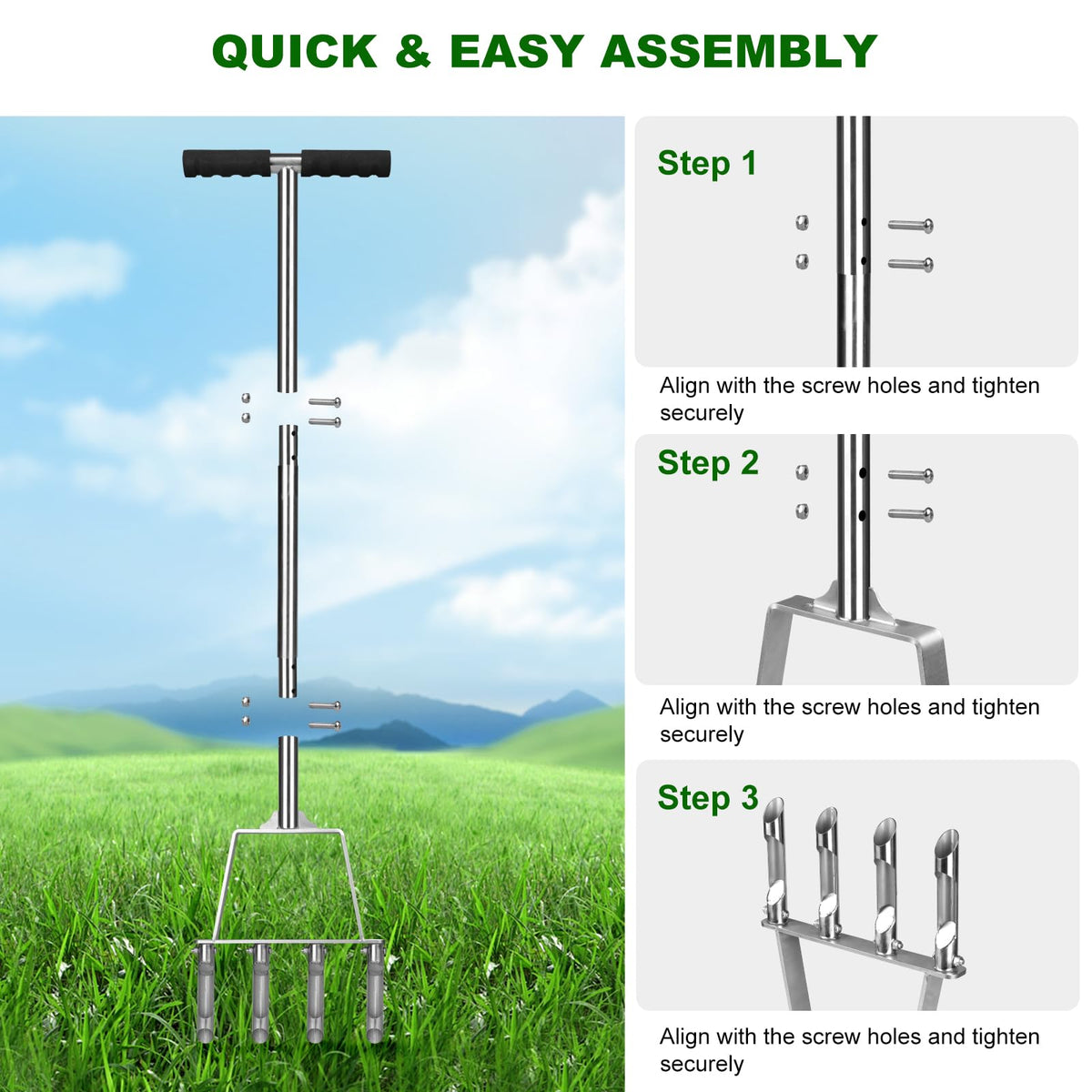 Qdreclod 4-hole design creates deeper holes to boost water uptake.