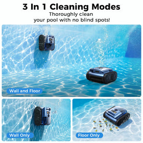 QGeeM gyro-navigation enables efficient corner cleaning
