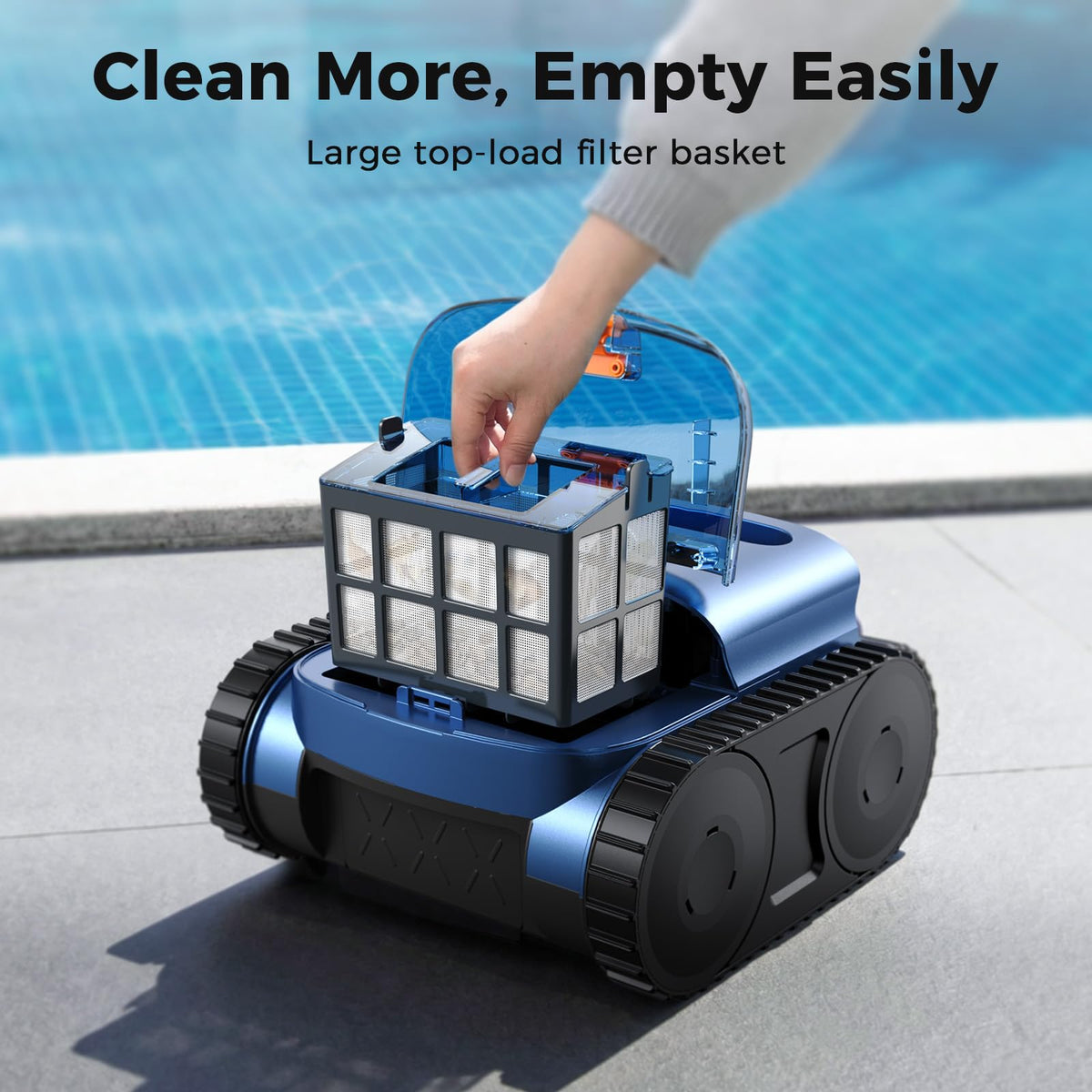QGeeM waterline, wall, and floor cleaning with precision