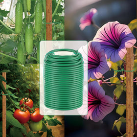 QenFree DIY-friendly ties help create tidy garden supports for projects.