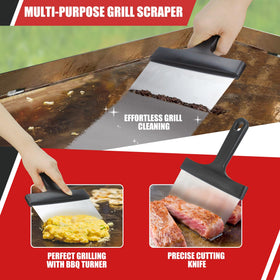 Qetumst upgraded griddle cleaning kit grill-bricks remove stains without scratching surfaces