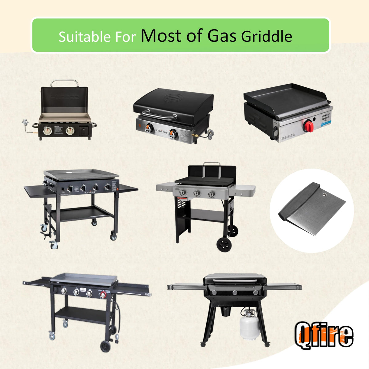 Qfire 304 stainless close-up, long-lasting performance