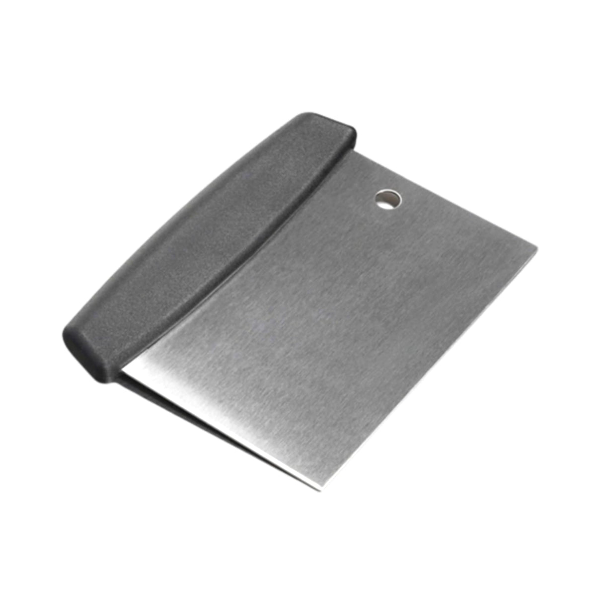 Qfire replacement griddle scraper close-up on Blackstone, built to power through burnt-on residue