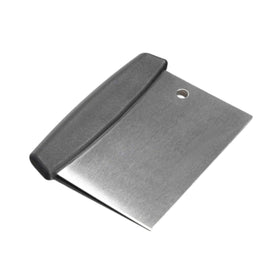 Qfire replacement griddle scraper close-up on Blackstone, built to power through burnt-on residue