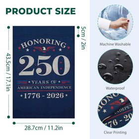QGWJEKUI patriotic yard flag adds festive spirit to any home.