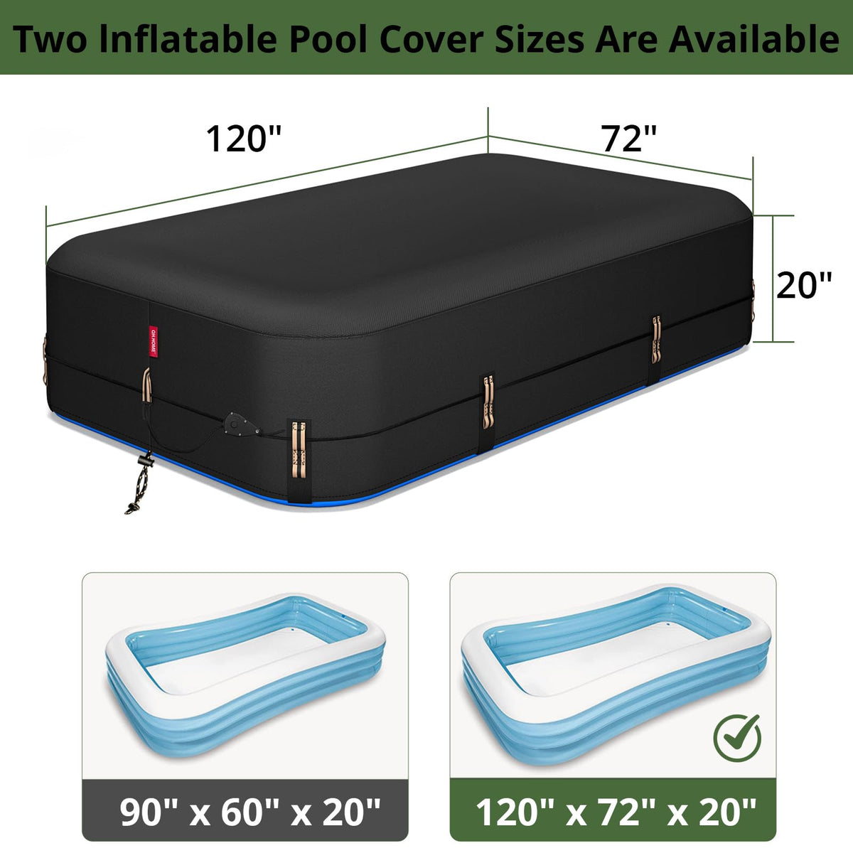 QH.HOME waterproof seams seal top edges to keep water clean.