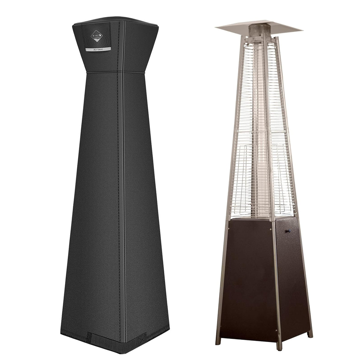 QH.HOME pyramid heater cover tear-resistant material protects outdoors