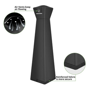 QH.HOME pyramid heater cover waterproof and dustproof for all-weather use