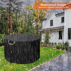 QH.HOME fire pit cover keeps your outdoor setup ready for use.