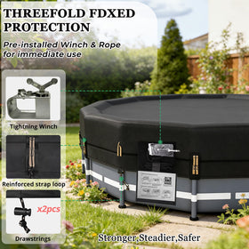 QH.HOME waterproof sealing strips on top seams for reliable protection.