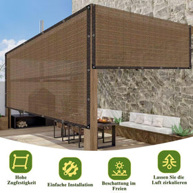 QHAIYYBF shade net for carport or balcony reduces heat and dust.