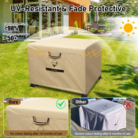 QH.HOME 738N max tension cover highlights adjustable drawstring for a snug fit.