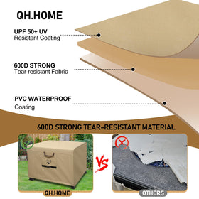 QH.HOME 738N max tension cover waterproof seams prevent leaks.