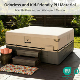 QH.HOME easy-care spa cover protects accessories and extends life.