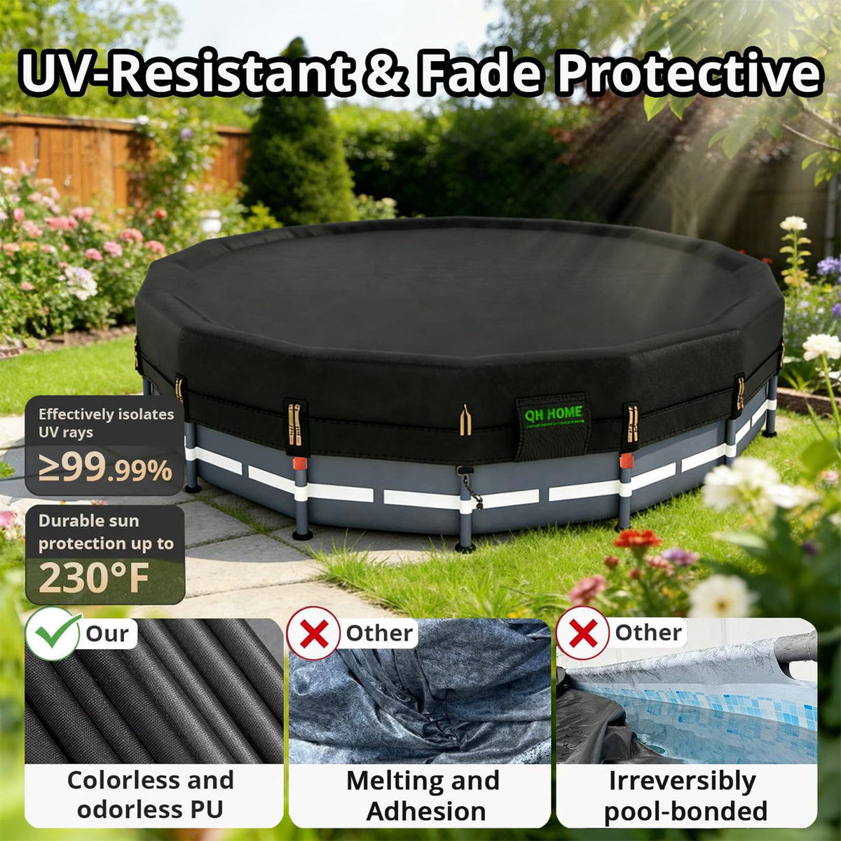 QH.HOME eco-friendly material offers odorless, safe summer use.