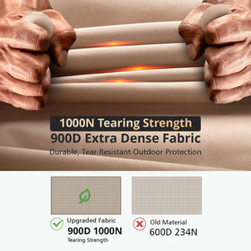 QH.HOME cover displaying waterproof layers shields from rain
