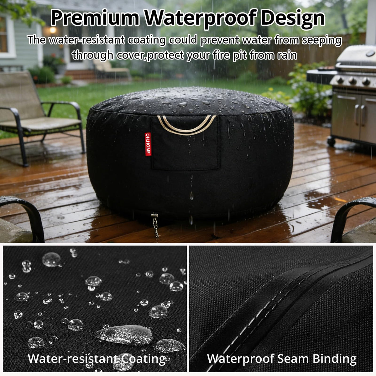 QH.HOME air vent design promotes airflow to prevent moisture inside