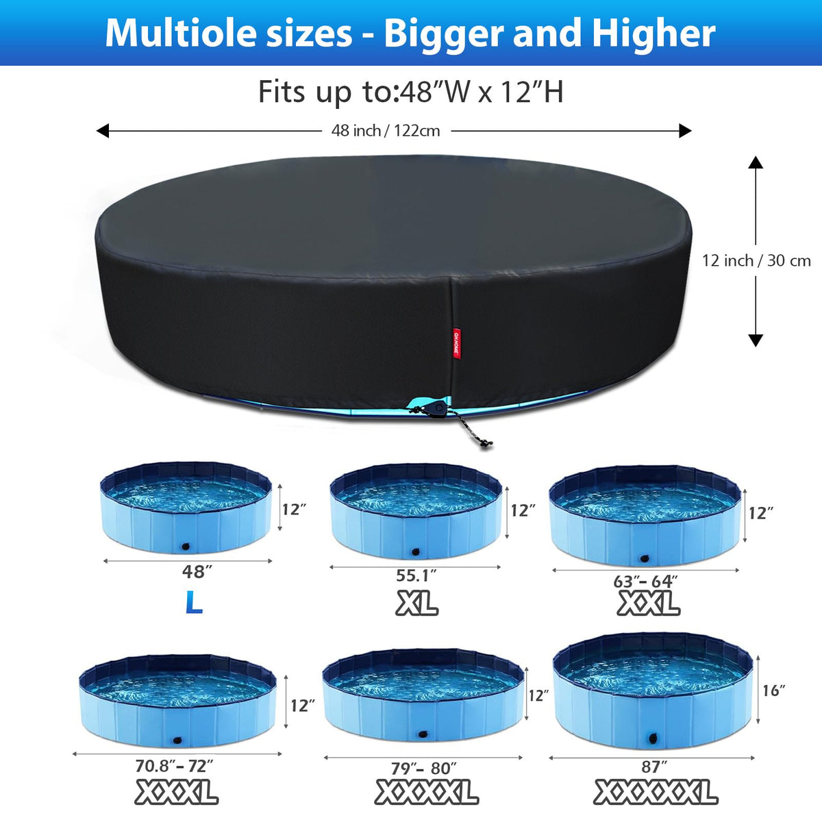 QH.HOME odorless PU material for kid friendly pool coverage