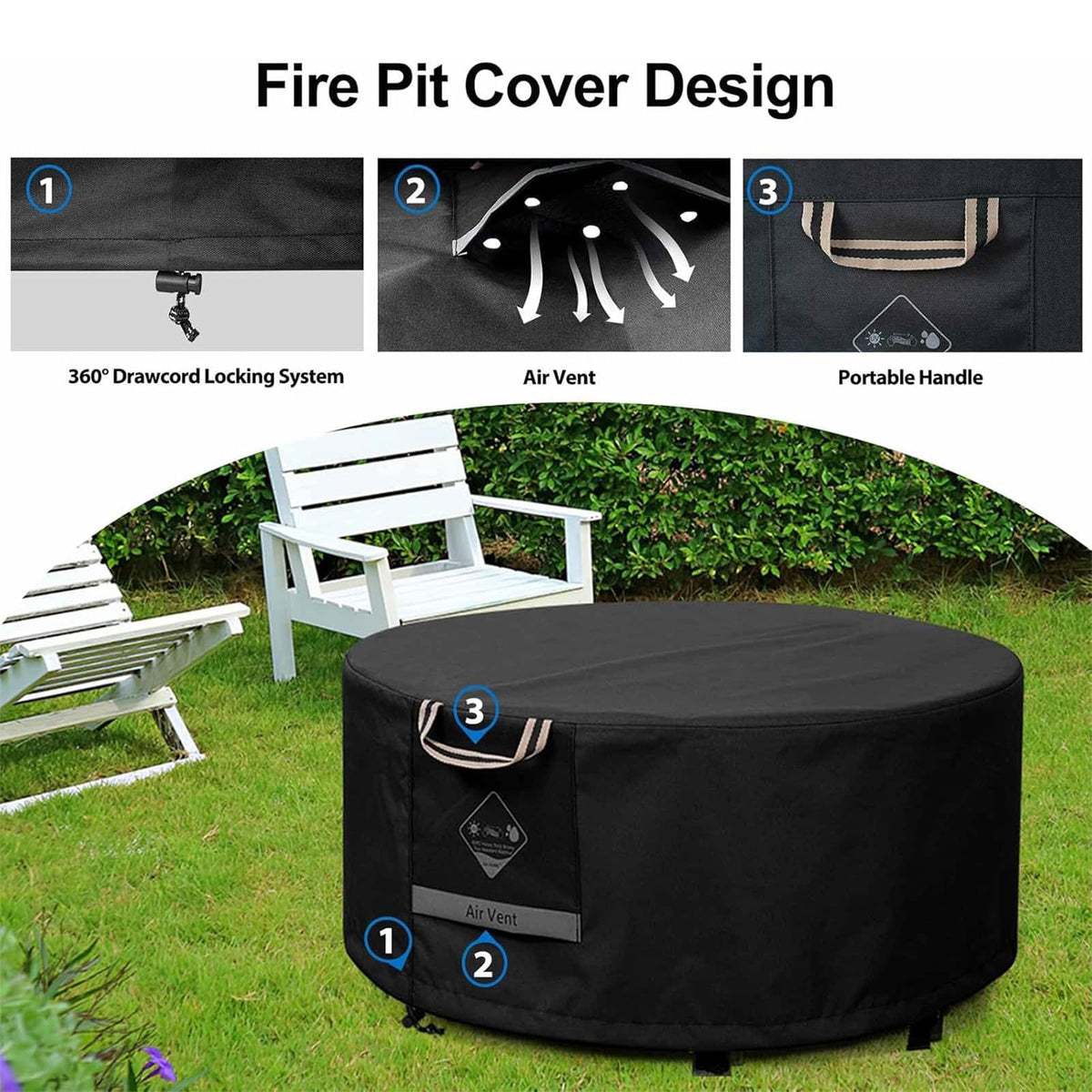 QH.HOME square fire pit cover ships ready for reliable protection