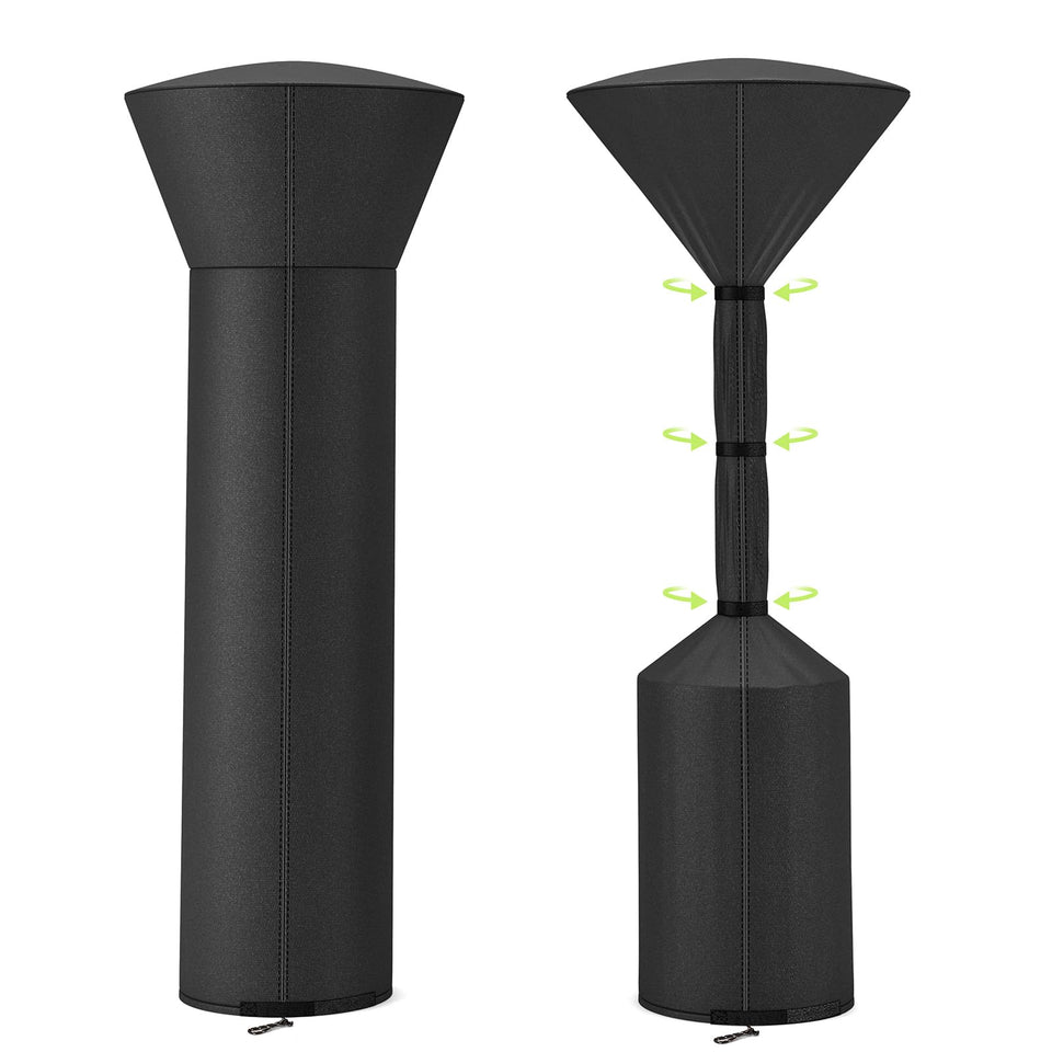 QH.HOME patio heater cover tear-resistance close-up for durable protection.