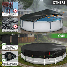 QH.HOME PU-coated 500D fabric provides UV protection and heat retention.