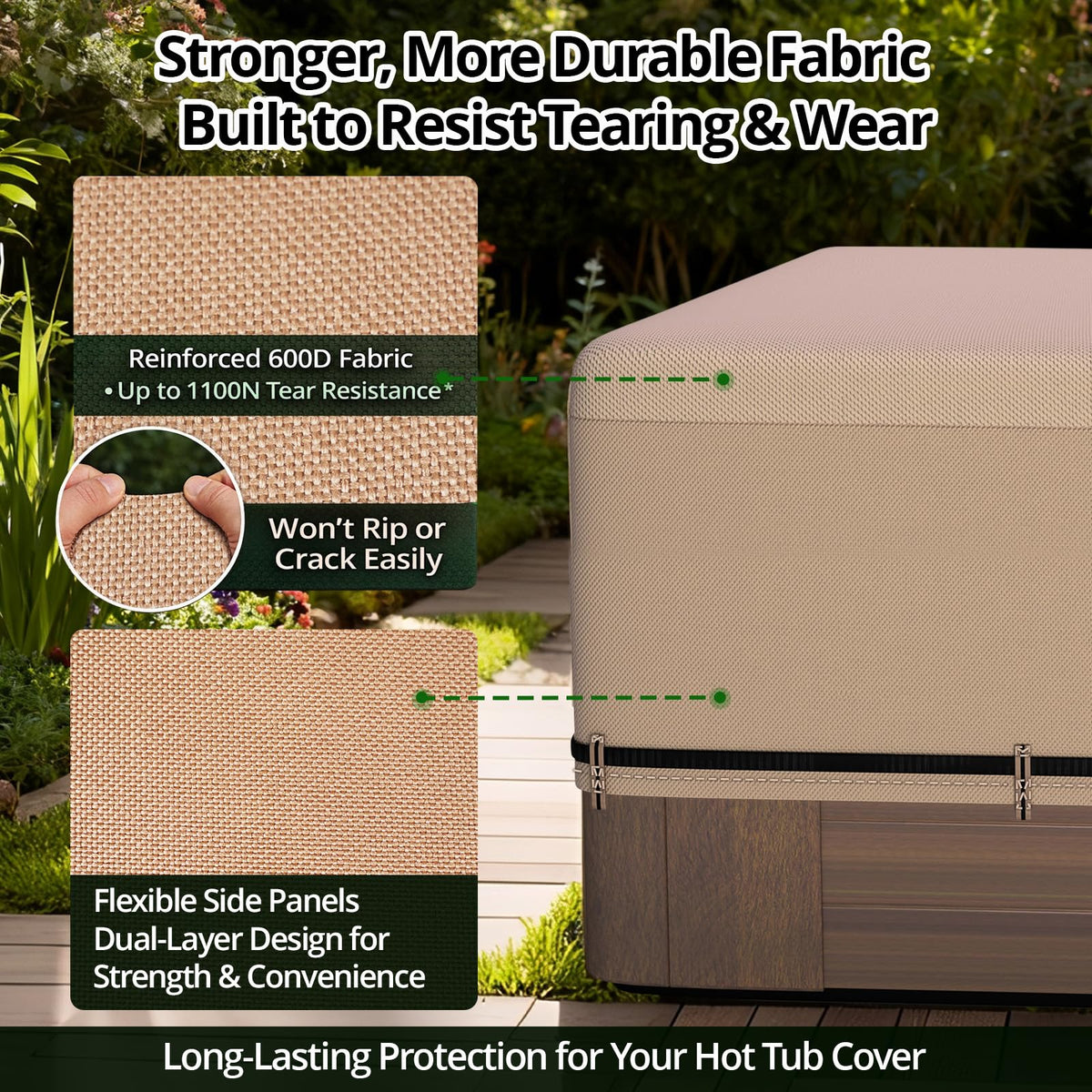 QH.HOME upgraded air vent design releases moisture and reduces bulging.