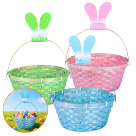 QHou Easter basket compact size, perfect for small hands and desks.