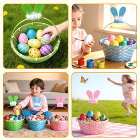 QHou Easter candy storage basket suitable for small treats and prizes.