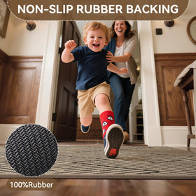 QiCaiJia front-porch mat withstands rain, snow, and mud with durable build.