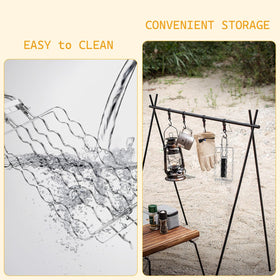 Qian Power camping-friendly grill basket ideal for picnics and backyard barbecues