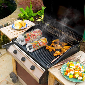 QIAN POWER grill baskets are dishwasher-safe for easy cleanup after grilling