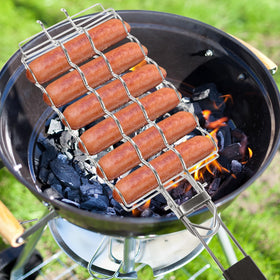 Qian Power removable wooden handle stays cool for safe, comfortable grilling
