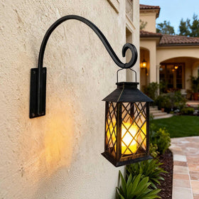 Qiang Ni outdoor plant hanger displaying a hanging flower basket.