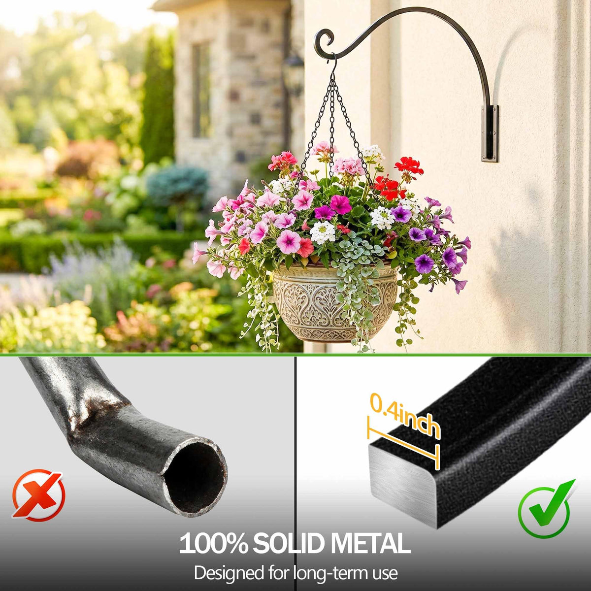 Qiang Ni heavy-duty bracket close-up in weather-ready steel.