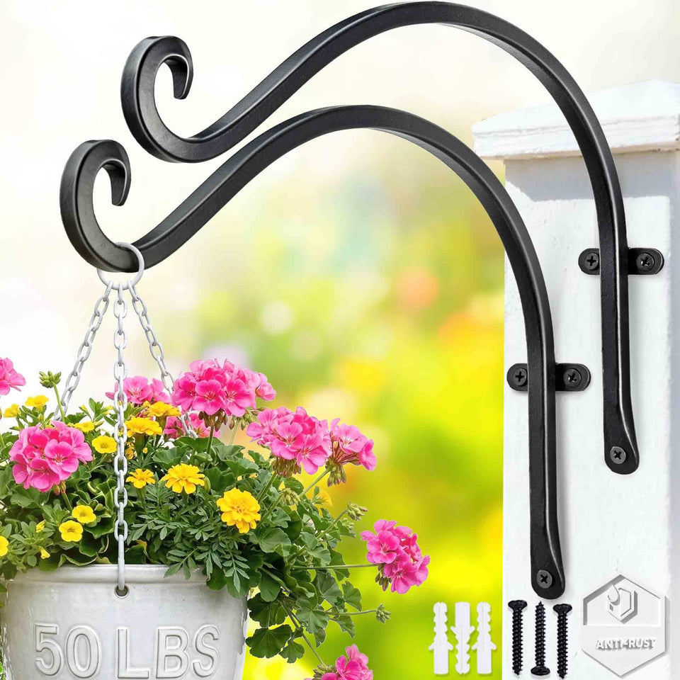 Qiang Ni outdoor bird feeder hook holds a feeder securely on a wall