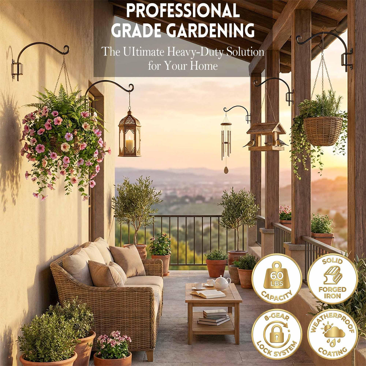 Qiang Ni indoor and outdoor compatibility suits patios, balconies, gardens, and porches.
