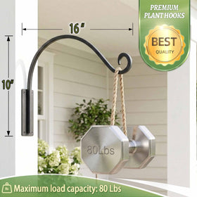 Qiang Ni plant hanger used to hold a bird feeder outdoors.