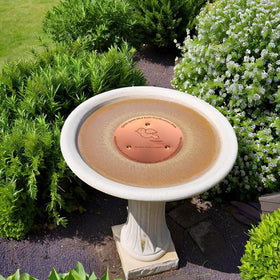 QIANQIAN All-season copper disk designed for outdoor birdbaths.